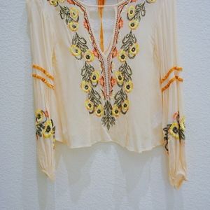 Urban Outfitters Embroidered Blouse